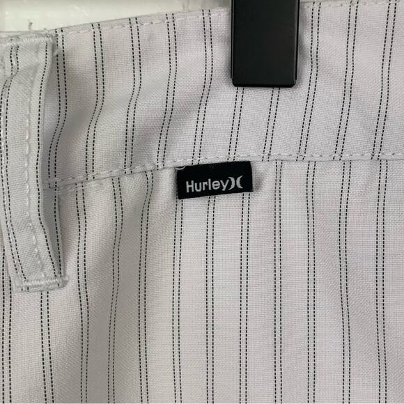 Hurley Men White Pocket Shorts Surf Skater Preppy Summer Vacation Casual Size 30 - Picture 4 of 5